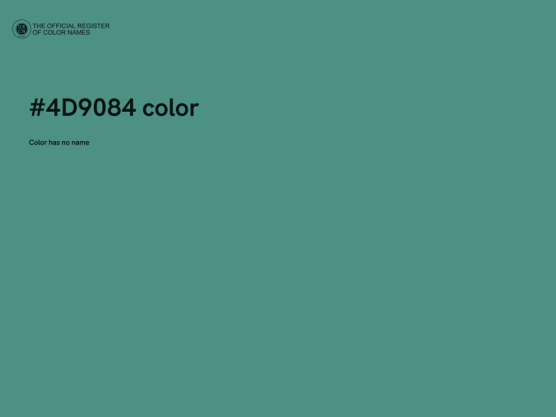 #4D9084 color image