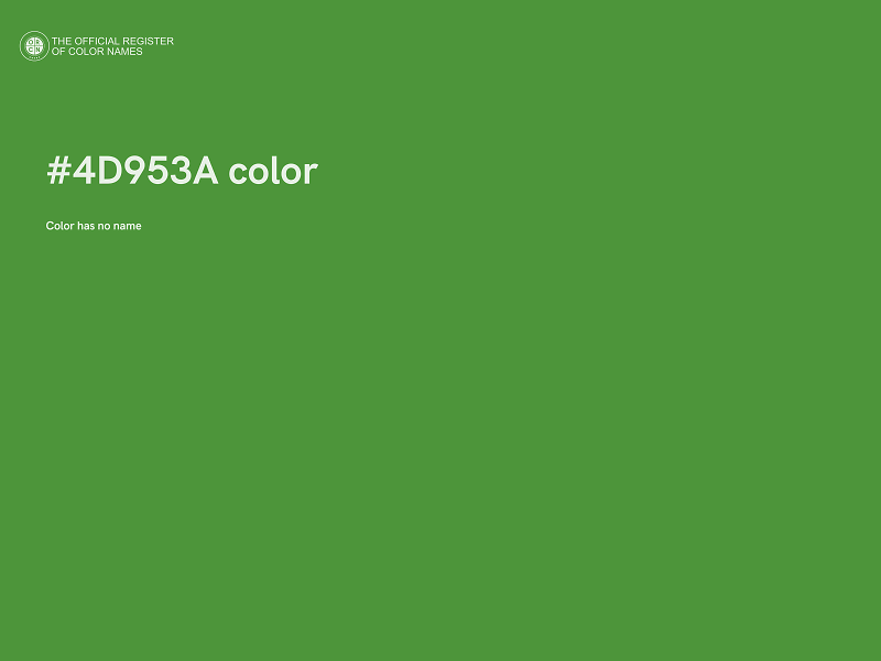 #4D953A color image