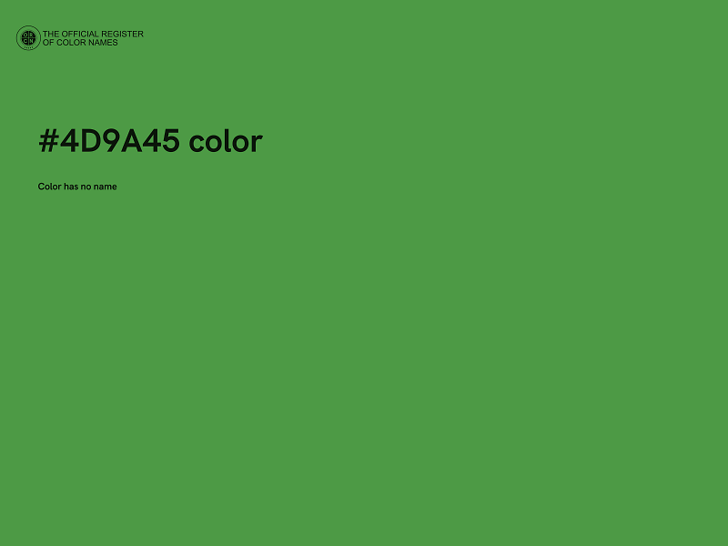 #4D9A45 color image