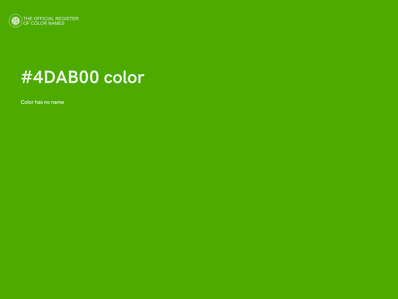 #4DAB00 color image