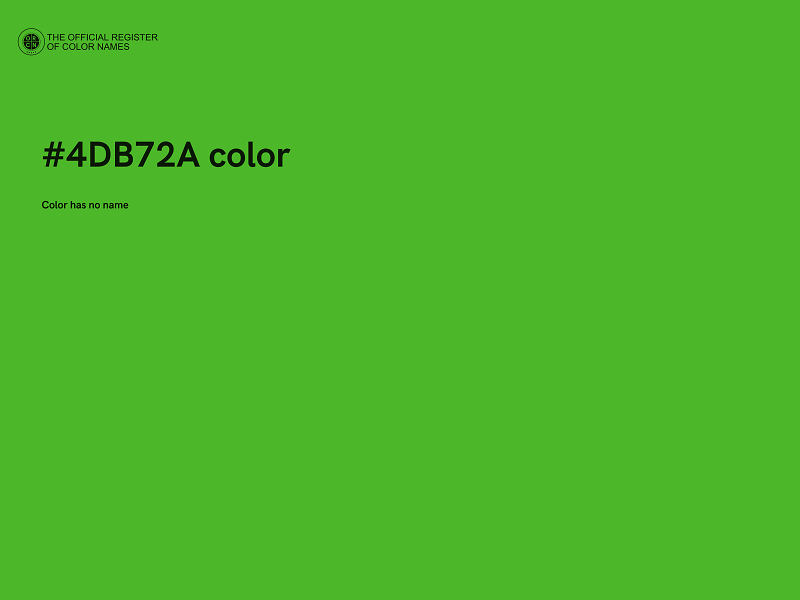 #4DB72A color image