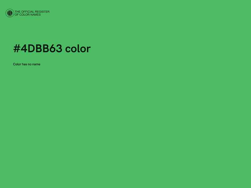 #4DBB63 color image