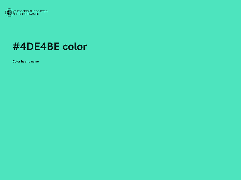 #4DE4BE color image