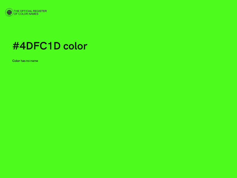 #4DFC1D color image