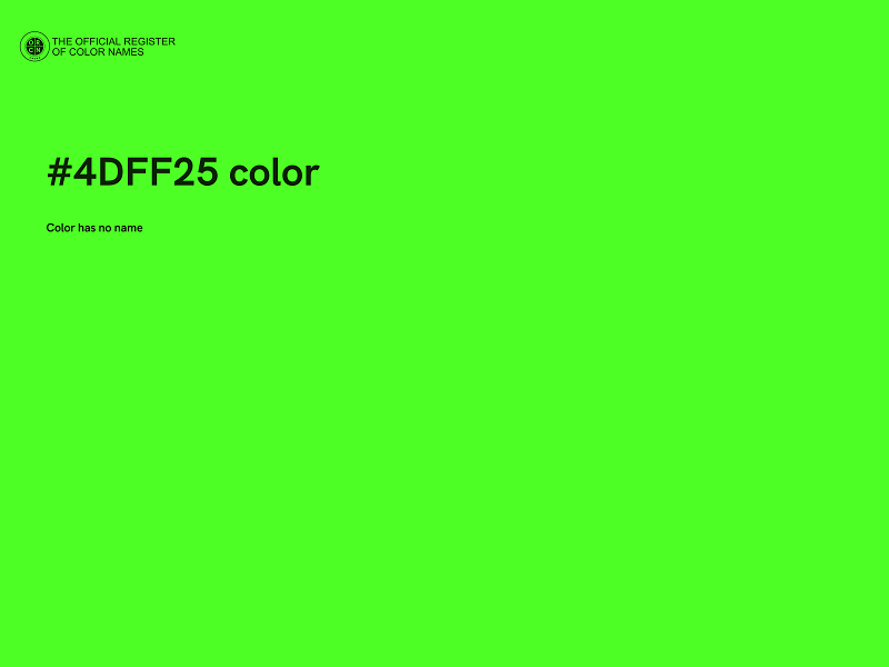 #4DFF25 color image