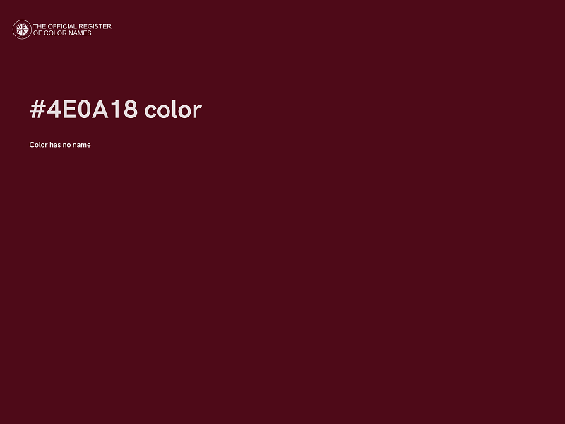 #4E0A18 color image