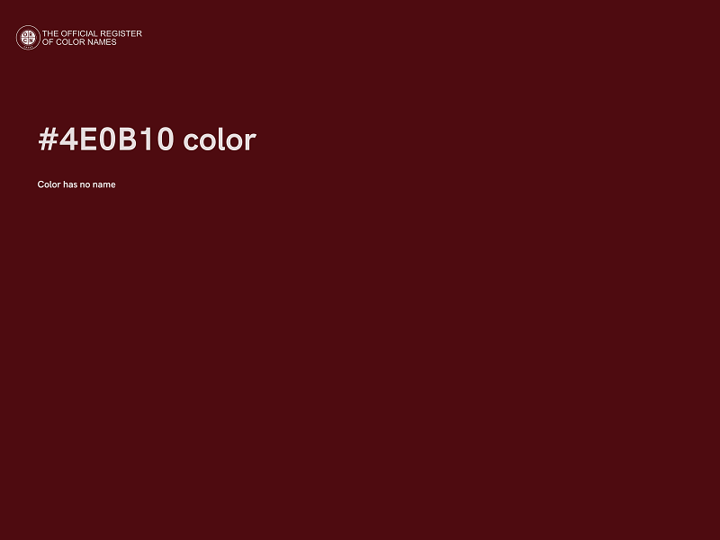 #4E0B10 color image