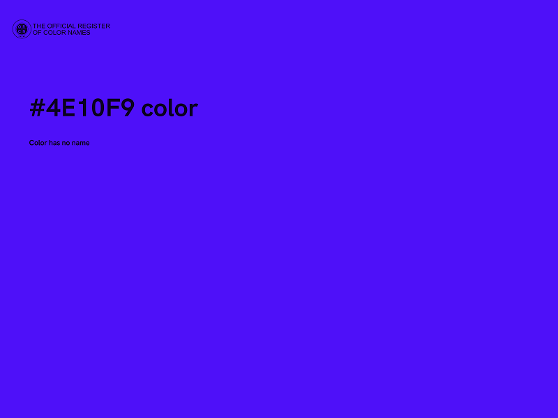 #4E10F9 color image