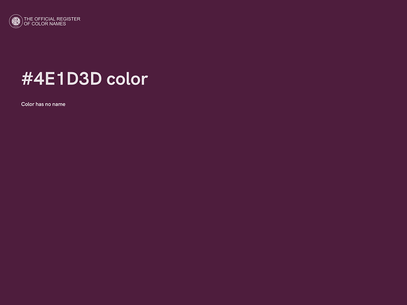 #4E1D3D color image