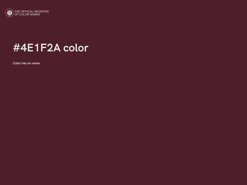 #4E1F2A color image