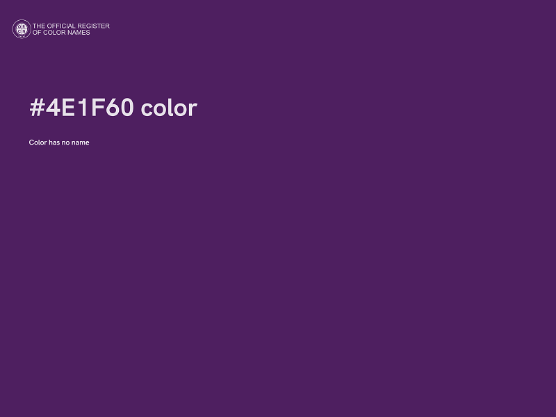 #4E1F60 color image