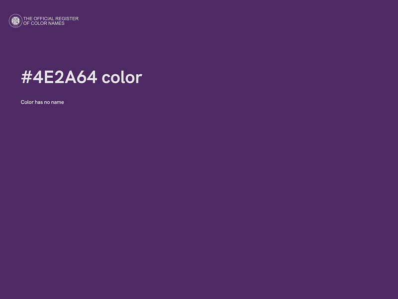 #4E2A64 color image