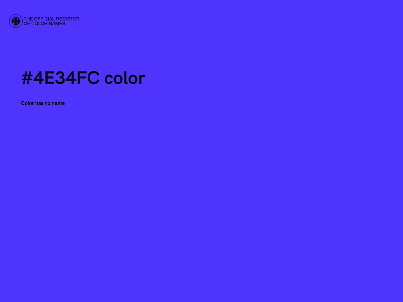 #4E34FC color image