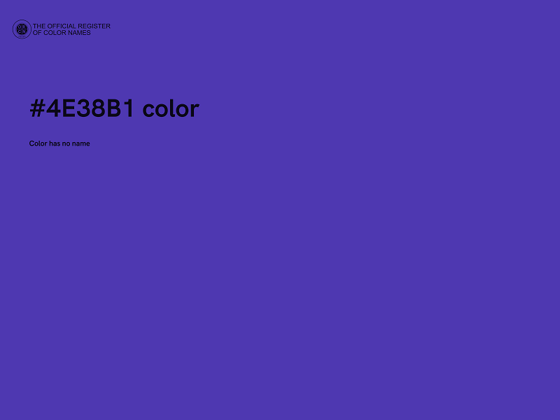 #4E38B1 color image