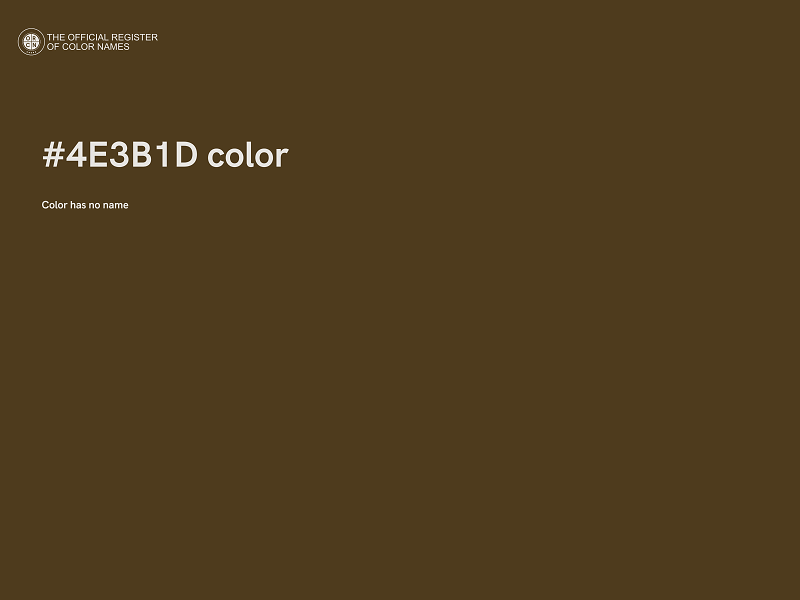 #4E3B1D color image