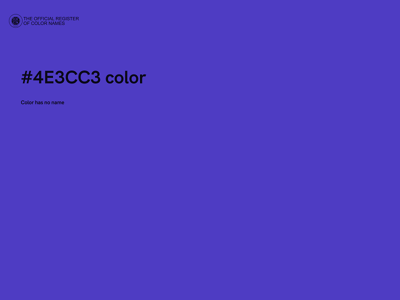 #4E3CC3 color image