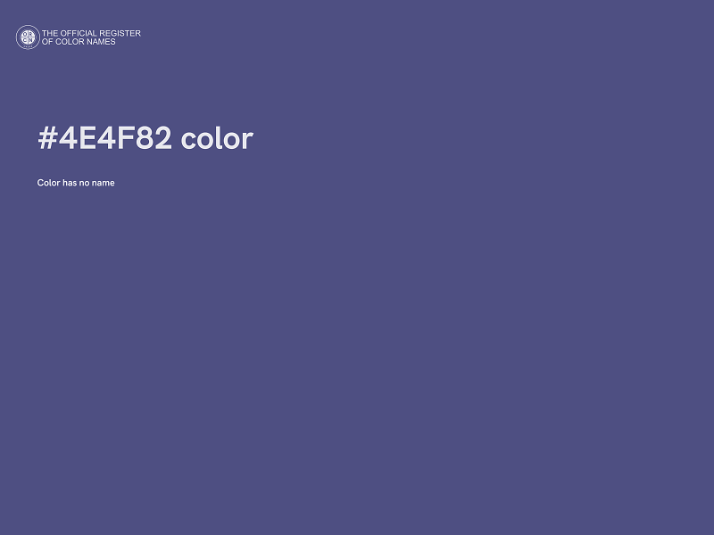 #4E4F82 color image