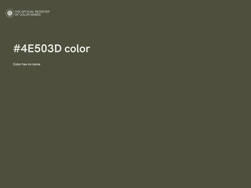 #4E503D color image