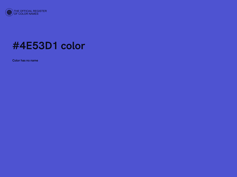 #4E53D1 color image