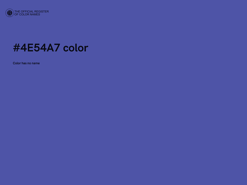 #4E54A7 color image