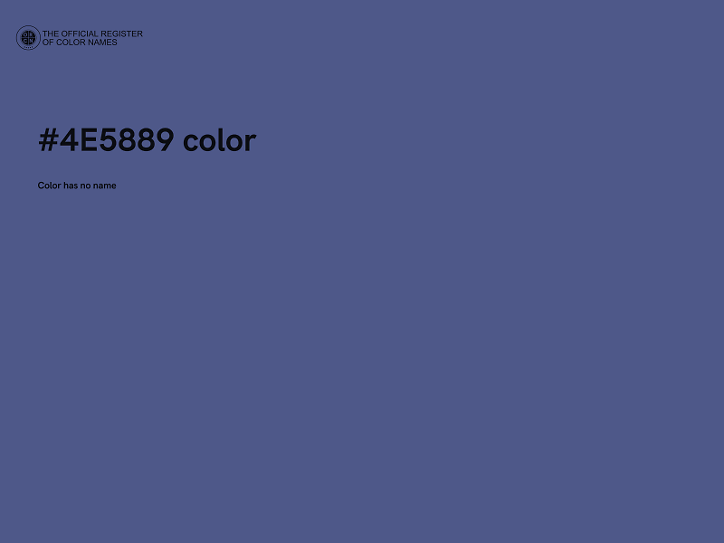 #4E5889 color image