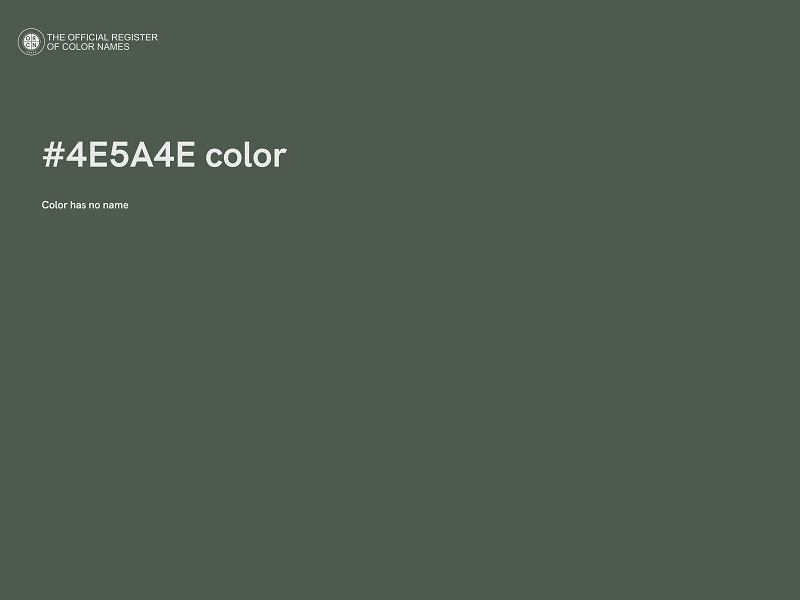 #4E5A4E color image