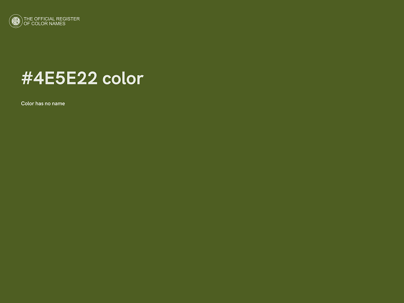 #4E5E22 color image