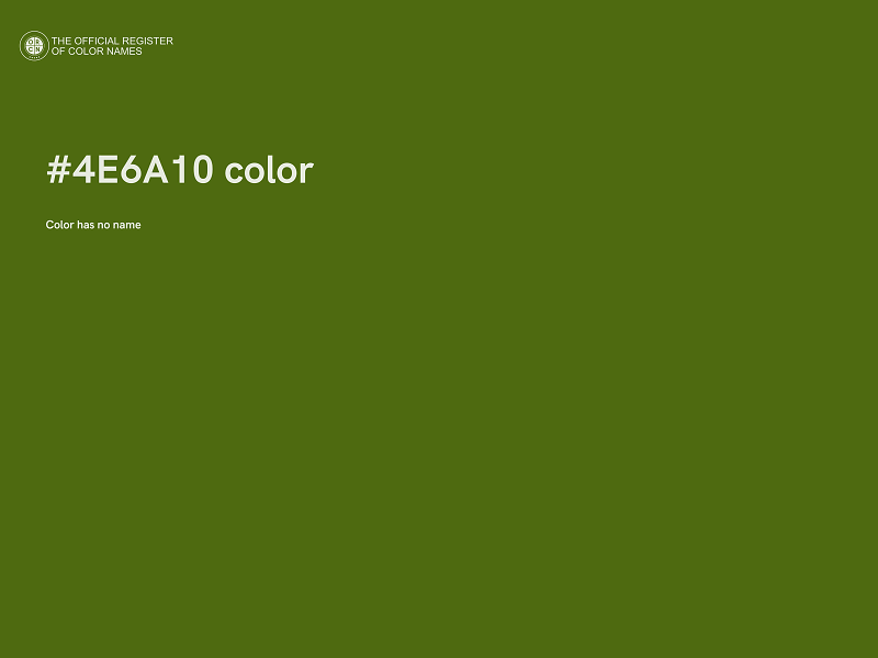 #4E6A10 color image