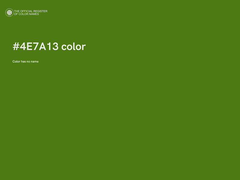 #4E7A13 color image