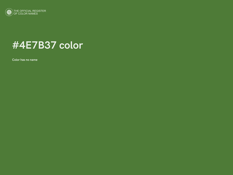 #4E7B37 color image