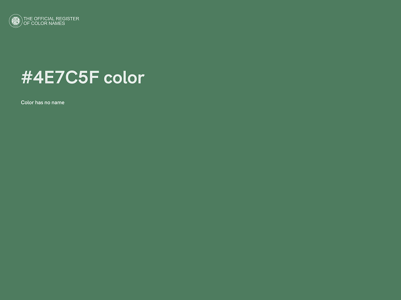 #4E7C5F color image