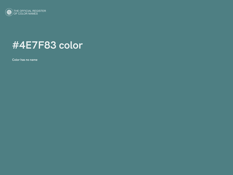 #4E7F83 color image