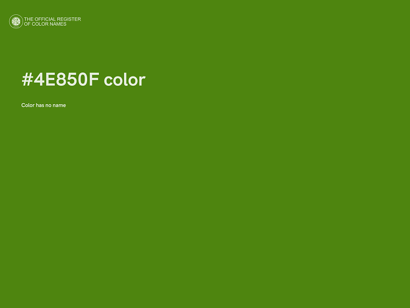 #4E850F color image