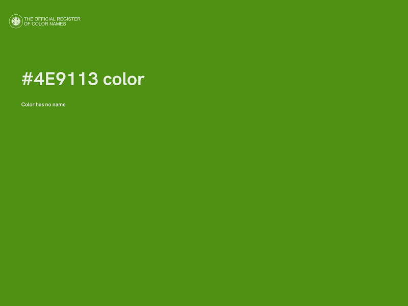 #4E9113 color image