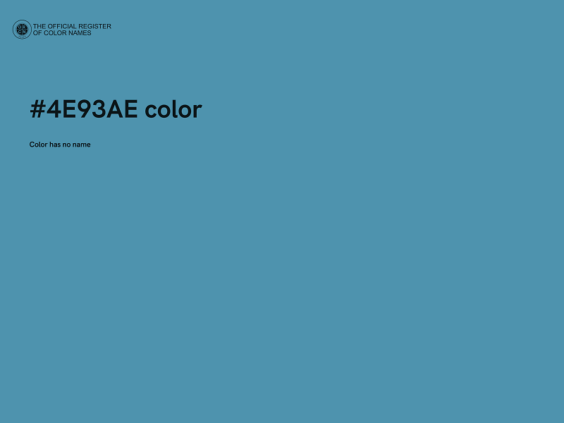 #4E93AE color image