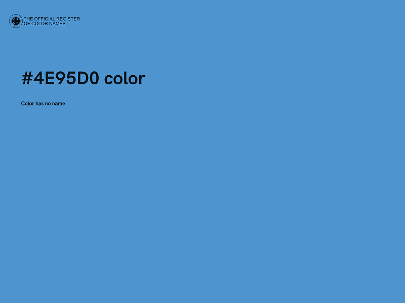 #4E95D0 color image