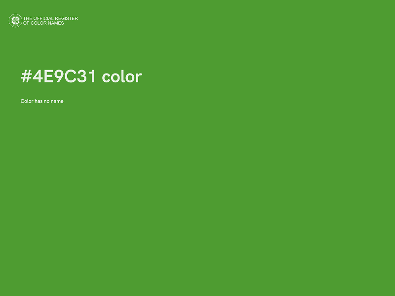 #4E9C31 color image