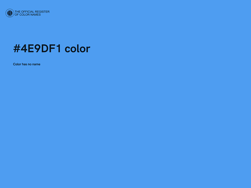 #4E9DF1 color image