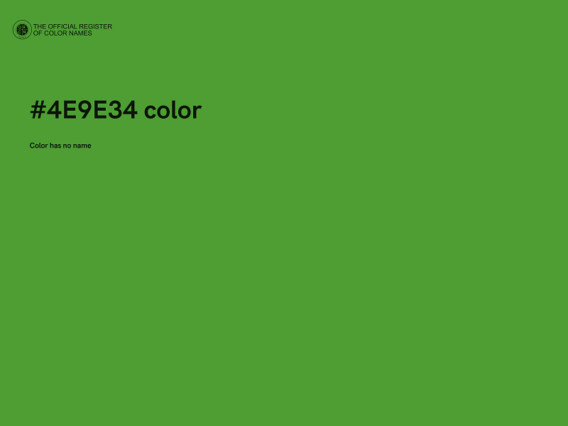 #4E9E34 color image