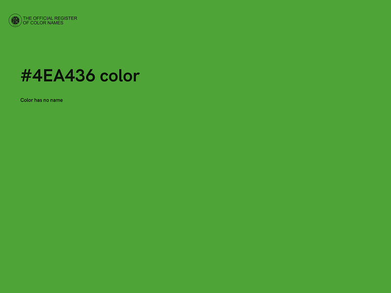 #4EA436 color image