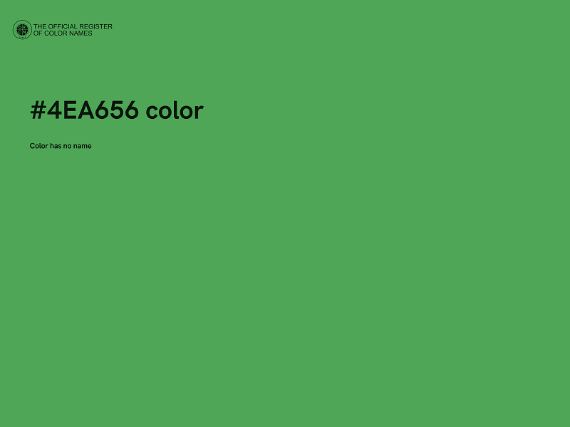 #4EA656 color image