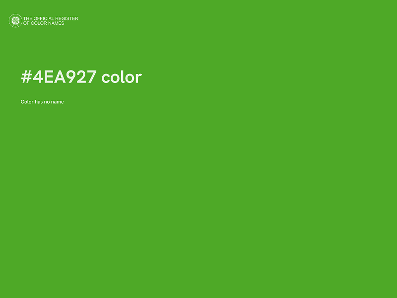 #4EA927 color image