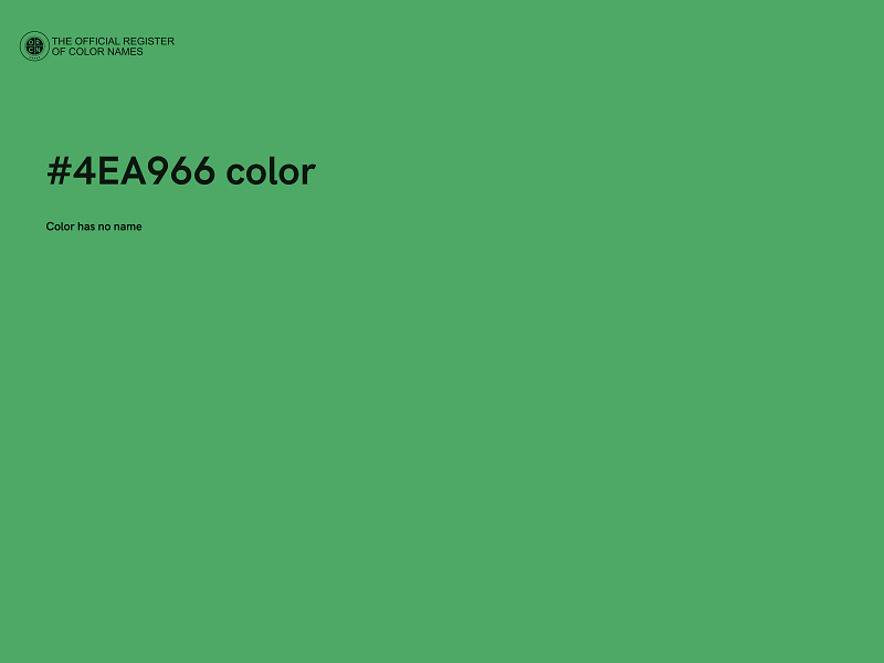 #4EA966 color image