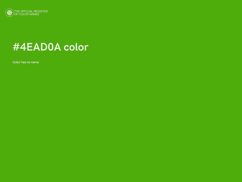 #4EAD0A color image