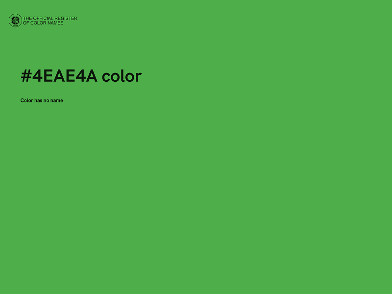 #4EAE4A color image