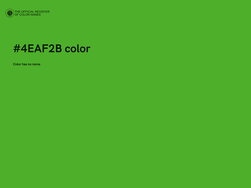 #4EAF2B color image