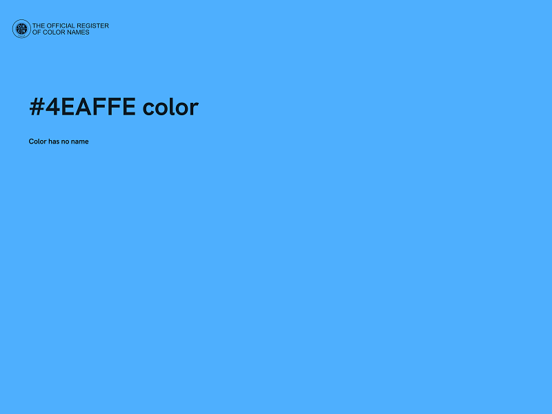 #4EAFFE color image