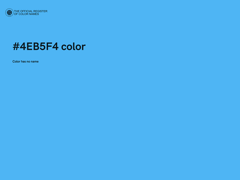 #4EB5F4 color image