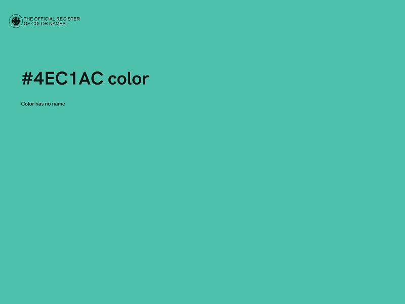 #4EC1AC color image