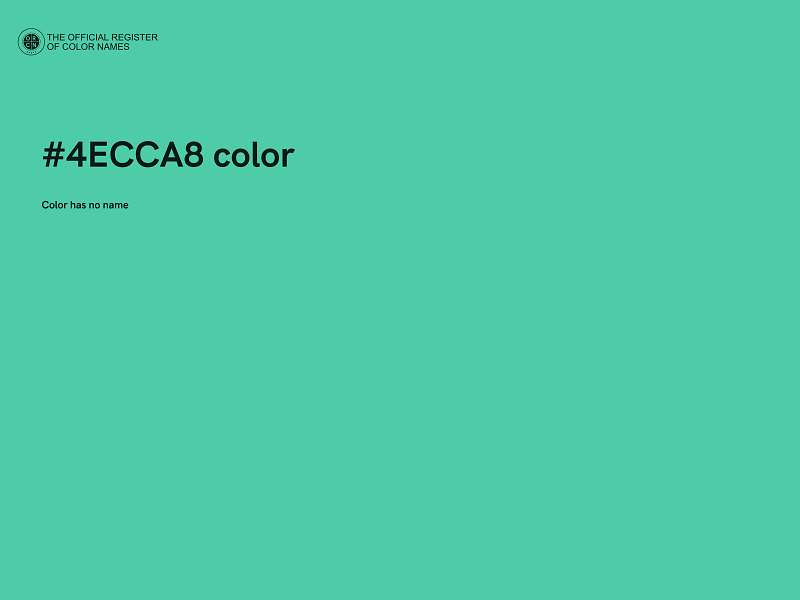 #4ECCA8 color image